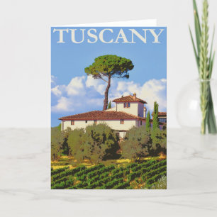 Tarjeta Poster de Toscana Italia