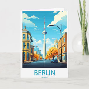 Tarjeta Póster de viaje a Berlín Alemania 1