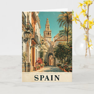 Tarjeta Póster de viaje de España