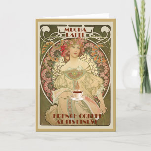 Tarjeta Poster del café del vintage
