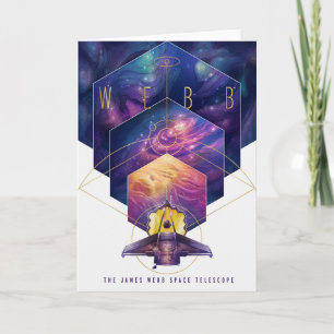 Tarjeta Poster del Telescopio Espacial James Webb.