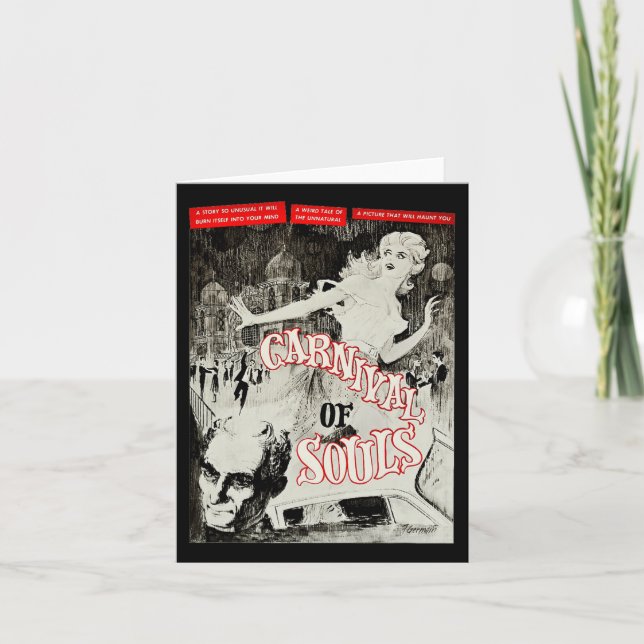 Tarjeta Poster Monstruo de Halloween: Carnaval de almas (Anverso)