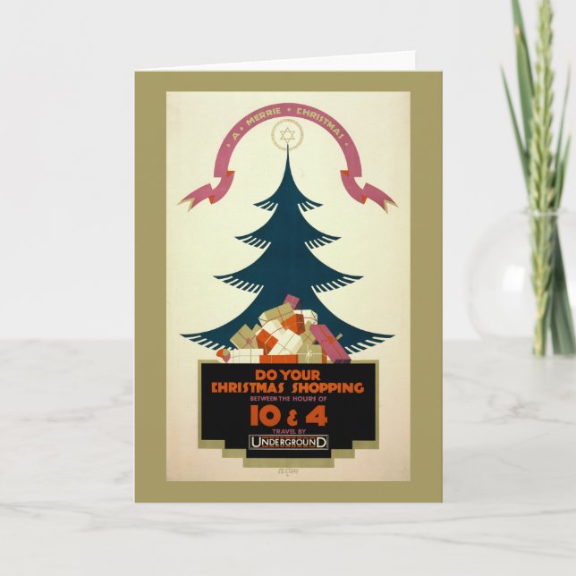 Tarjeta Poster Que Promueve Viajes Por El Metro De Londres (Anverso)