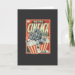 TARJETA POSTER RETRO CINEMA