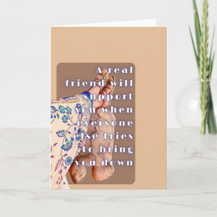 Tarjeta Poster Retro Dama de la AMISTAD REAL y su tortuga