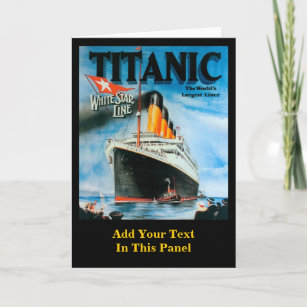 Tarjeta Poster Titanic-Personalizado