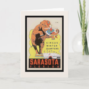 Tarjeta Poster Vintage Circus Winter Quarters