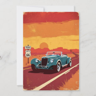 TARJETA POSTERIOR DEL FESTIVAL Texas Route 66