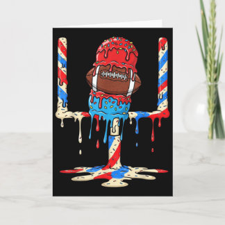 Tarjeta Postes de fútbol con goteo de helado Goteo de fútb