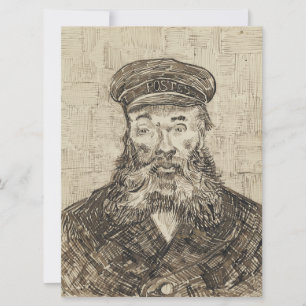 Tarjeta Postman Joseph Roulin (Esbozo Sepia) (de van Gogh)