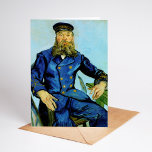 Tarjeta Postman Joseph Roulin | Vincent Van Gogh<br><div class="desc">Retrato del Postman Joseph Roulin (1888) por el artista post-impresionista holandés Vincent Van Gogh. La pintura original es un aceite sobre lienzo. El retrato es uno de varios Van Gogh pintados de su amigo cercano, un empleado postal en la sureña ciudad francesa de Arles. En esta versión el cartero Roulin...</div>