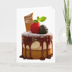 Tarjeta Postre cilíndrico elegante pequeño de SlipperyJoe'