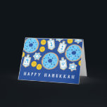 Tarjeta Postres de Hanukkah Chanukah Donas Galletas<br><div class="desc">Copyright Cindy Bendel</div>
