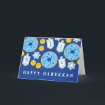 Tarjeta Postres de Hanukkah Chanukah Donas Galletas<br><div class="desc">Copyright Cindy Bendel</div>