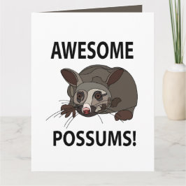 Tarjeta Posums asombrosos Graciosos