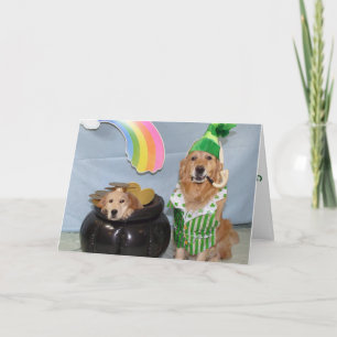 Tarjeta Pote de oro para el día de St Patrick