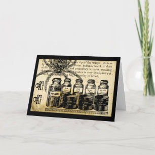 Tarjeta Potions Spider Skull Cross Bones Poison