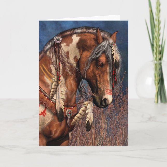 Tarjeta Potro Notecard de la guerra (Anverso)