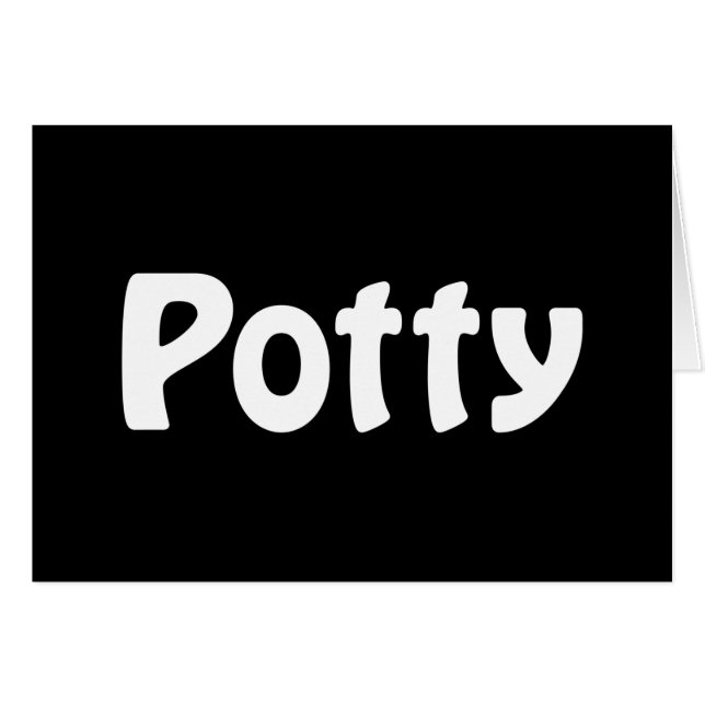 Tarjeta Potty (Anverso (Horizontal))