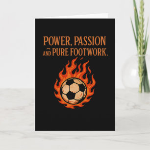 Tarjeta Power Pion Pure Footwork Fútbol Fan Flamas 