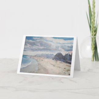 Tarjeta Pozos de la playa de la isla de Drake, Maine