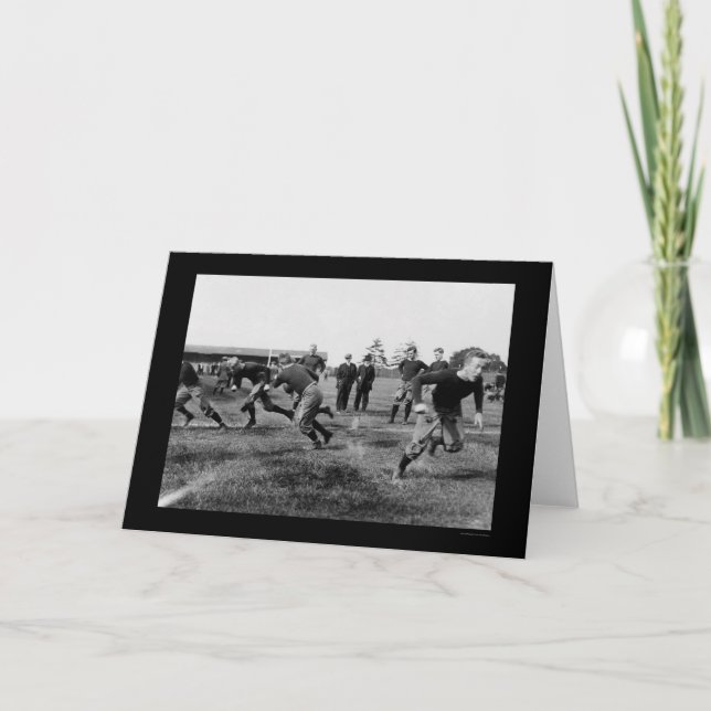 Tarjeta Práctica 1912 del fútbol de Yale (Anverso)