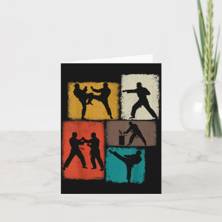 Tarjeta Practicante de Taekwondo Collage Hombres Niños Ent