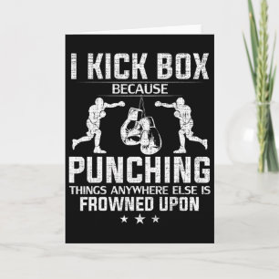 Tarjeta Practicó boxeo porque golpear no está bien visto d