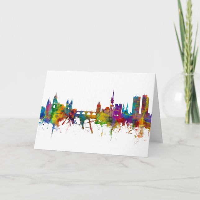 Tarjeta Praga (Praha) Skyline República Checa (Anverso)