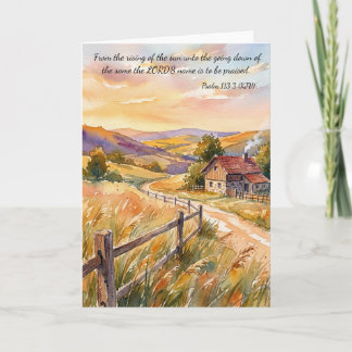 Tarjeta Praise God Always!  Psalm 113:3