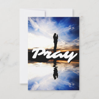 Tarjeta Pray Daily Flat Greing Card