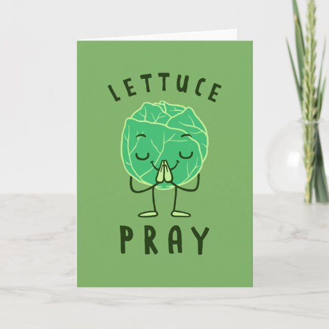 Tarjeta Pray Lettuce (Anverso)