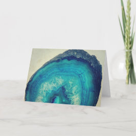 Tarjeta Preciosa geoda de ágata azul, Día de la Madre