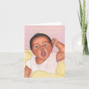 Tarjeta Precioso en mis ojos y te amo~Escritura~Recién nac