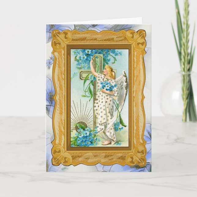 Tarjeta Precioso olvídeme no ángel (Anverso)