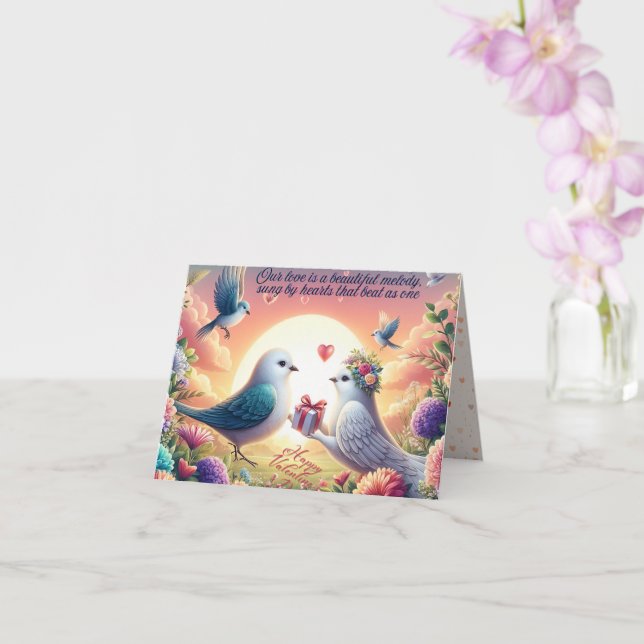 Tarjeta Precioso regalo de amor - Romántico Día de San Val (Orquídea)