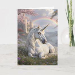 Tarjeta Precioso Unicornio | Deseándote un Día Mágico