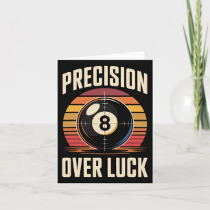 Tarjeta Precisión sobre la Lujuria 8 Ball Billiards Retro