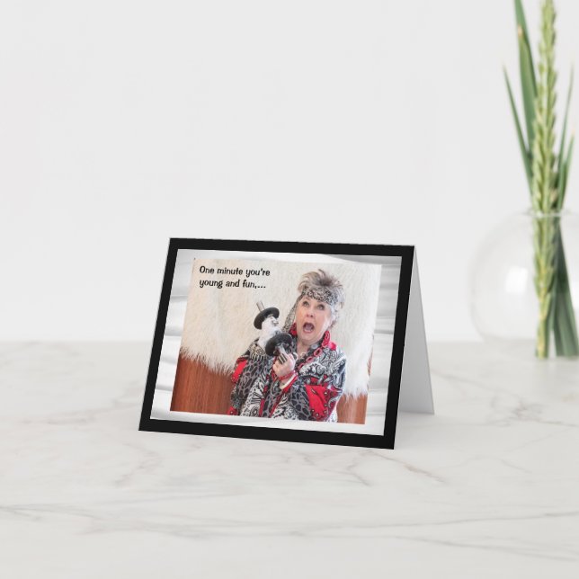 Tarjeta Predicando el tiempo con humor en la rodilla (Anverso)