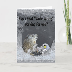 Tarjeta Predicción del Día de la Marmota - ¡Gran Fallo!