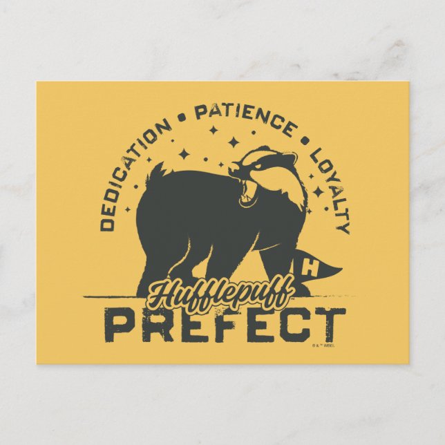 Tarjeta prefecta HUFFLEPUFF™ (Anverso)