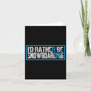 Tarjeta Preferí Estar Snowboard En El Deporte De Invierno 