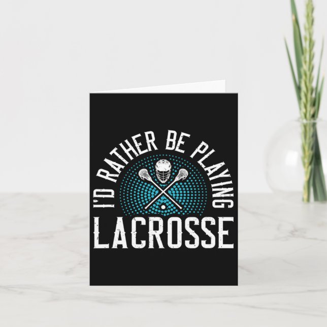 Tarjeta Preferiría Jugar Lacrosse (Anverso)