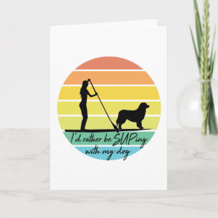 Tarjeta Prefiero estar con mi Chica de suplir perro