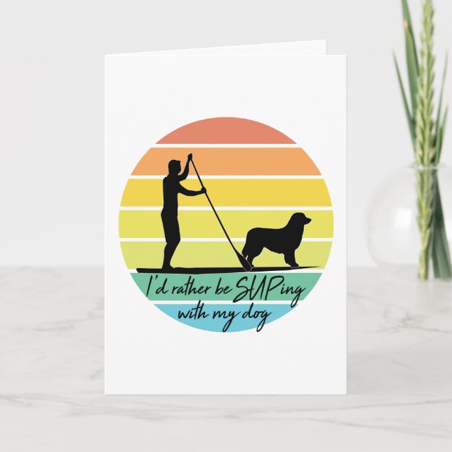 Tarjeta Prefiero estar con mi suplicio de perro (Anverso)