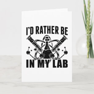 Tarjeta Prefiero estar en mi taller técnico de laboratorio