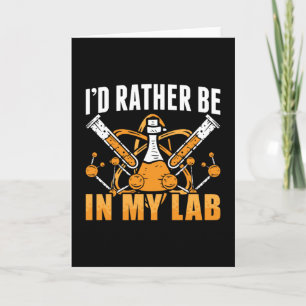 Tarjeta Prefiero estar en mi técnico de laboratorio técnic