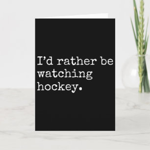 Tarjeta Prefiero estar viendo hockey
