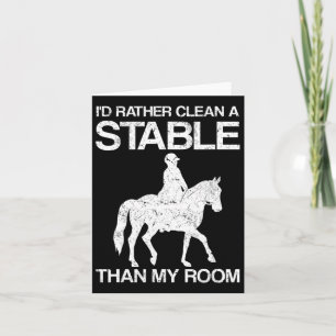 Tarjeta Prefiero Limpiar Una Estable Y Luego Mi Roon Horse