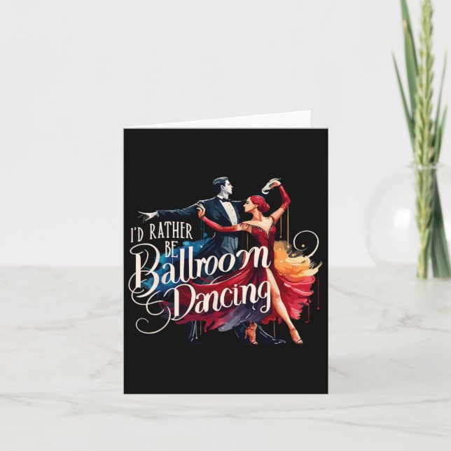 Tarjeta Prefiero ser bailarín de baile de salón (Anverso)